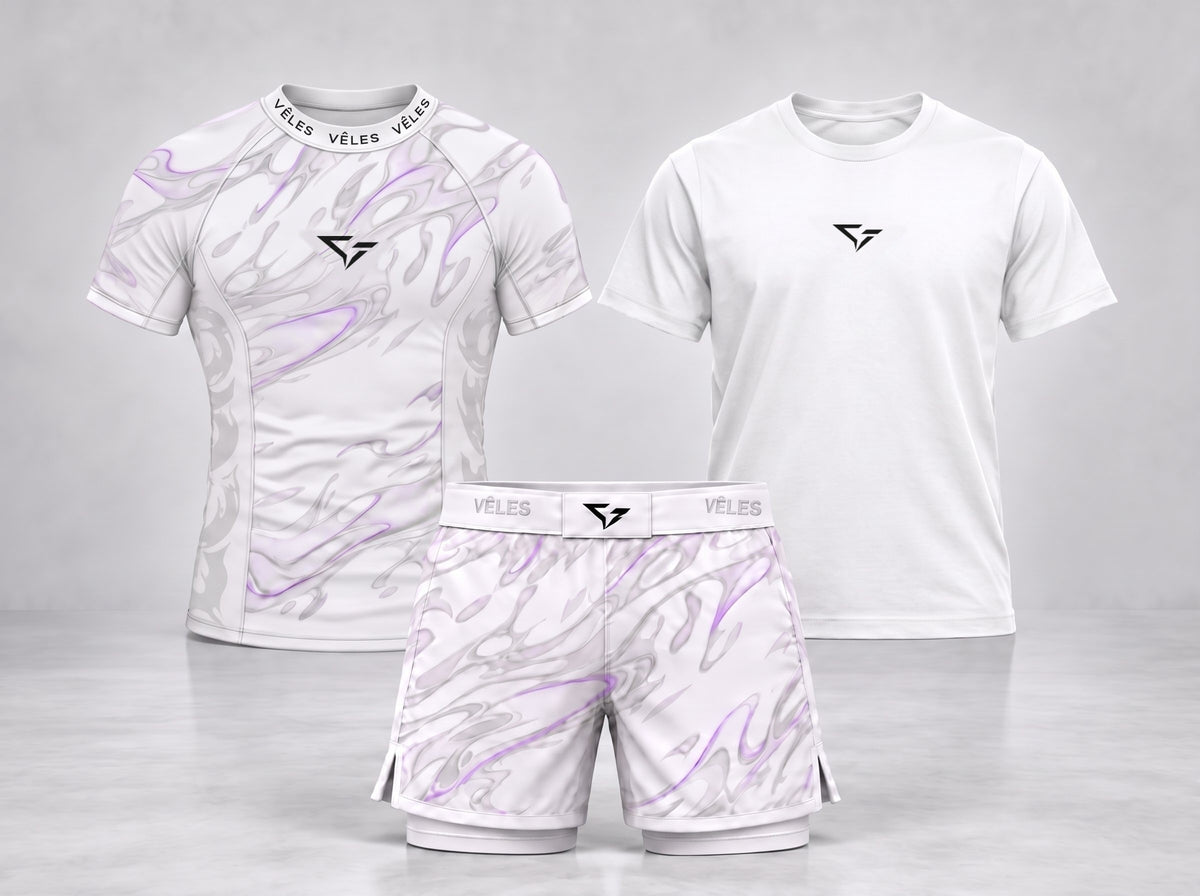 Pack ÉGO blanc : rashguard et short