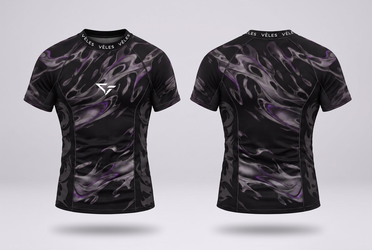 Rashguard ÉGO noir, face et dos